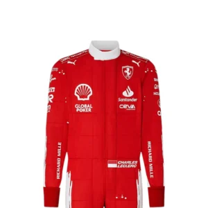 2023 Charles Leclerc (las vegas GP special edition) Ferrari F1 Race Suit REPLICA